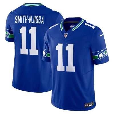 Men's Seattle Seahawks Jaxon Smith-Njigba Royal Alternate Vapor F.U.S.E. Limited Jersey 01