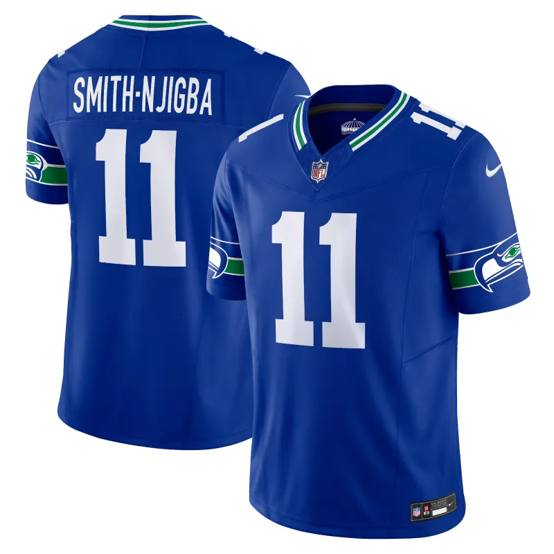 Men's Seattle Seahawks Jaxon Smith-Njigba Royal Alternate Vapor F.U.S.E. Limited Jersey