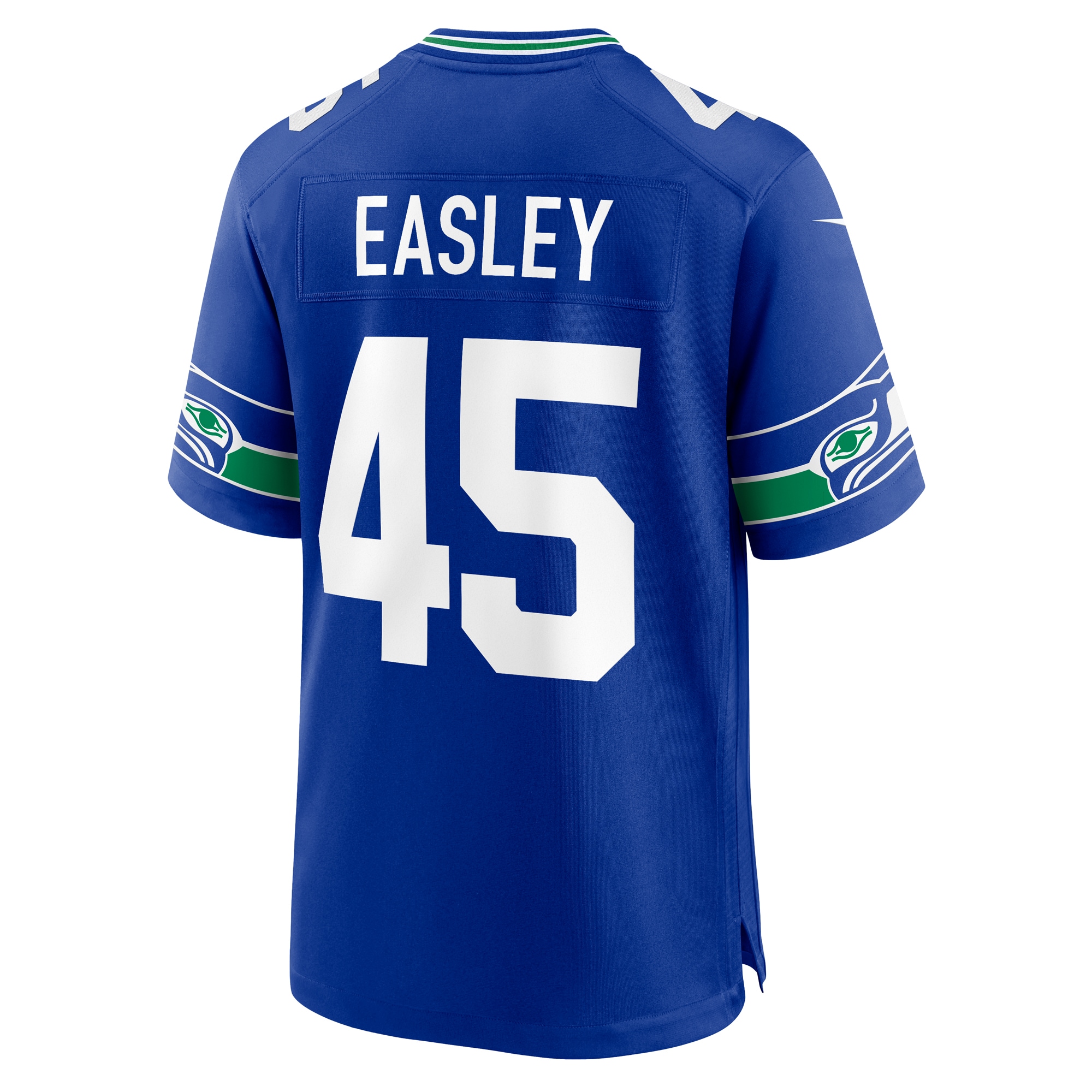 Men's Seattle Seahawks Kenny Easley Royal Throwback Retired Player Game Jersey