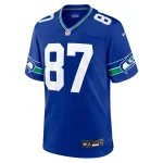 Men's Seattle Seahawks Noah Fant Royal Throwback Player Game Jersey
