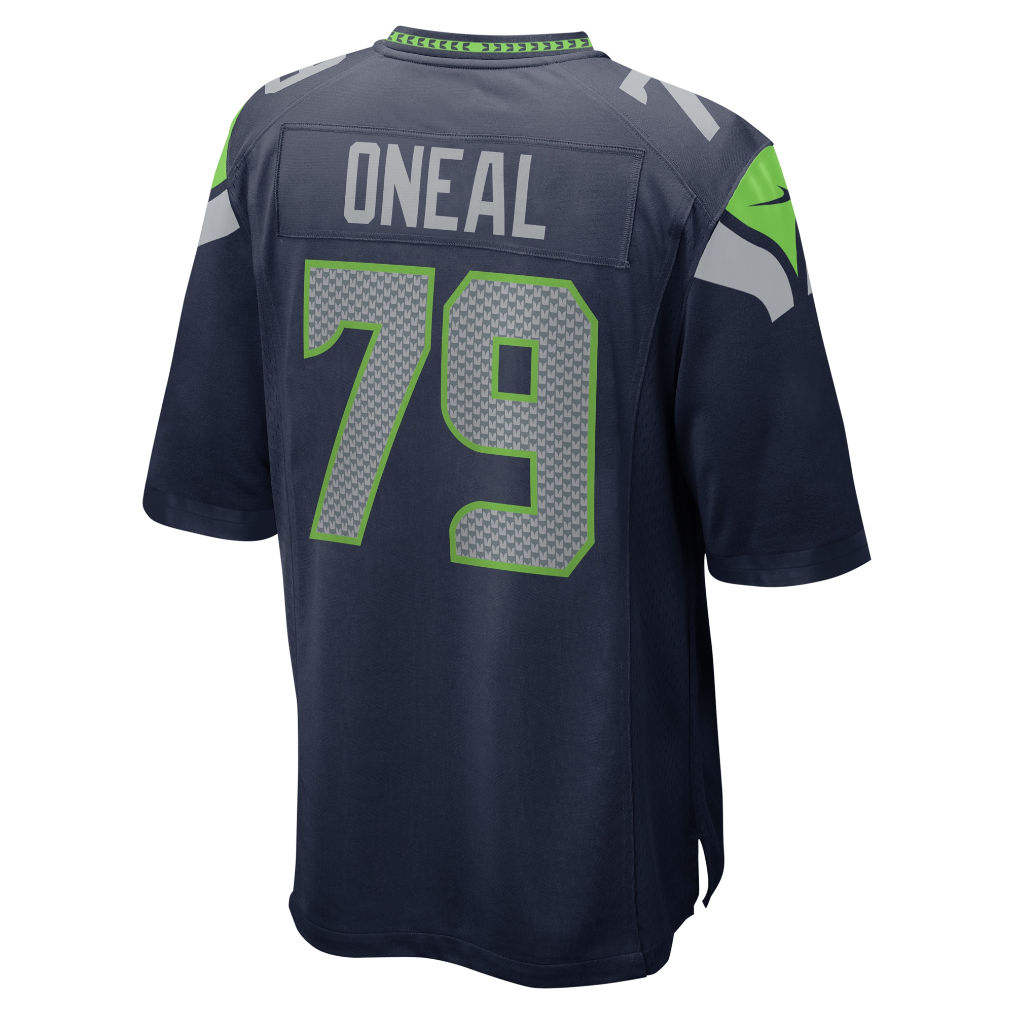 Men's Seattle Seahawks Raiqwon O'Neal College Navy Team Game Jersey