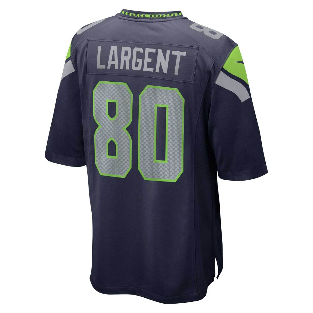 Men's Seattle Seahawks Steve Largent College Navy Retired Player Game Jersey