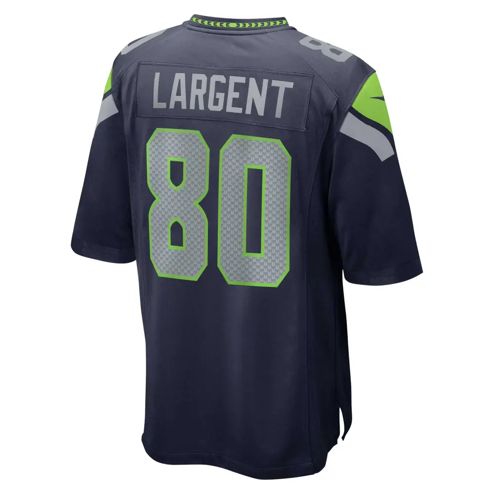 Men's Seattle Seahawks Steve Largent College Navy Retired Player Game Jersey