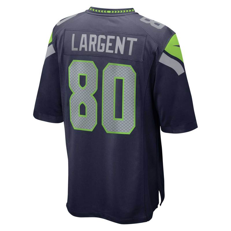 Men's Seattle Seahawks Steve Largent College Navy Retired Player Game Jersey