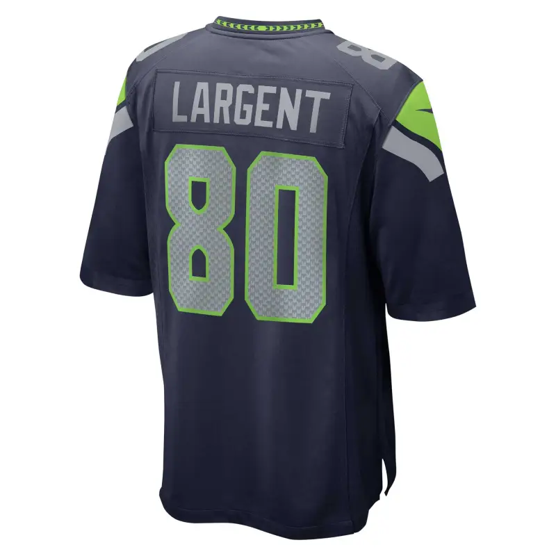 Men's Seattle Seahawks Steve Largent College Navy Retired Player Game Jersey