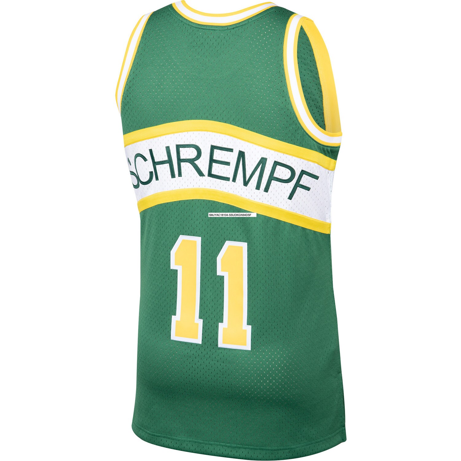 Men's Seattle SuperSonics Detlef Schrempf Green 1994/95 Hardwood Classics Swingman Jersey