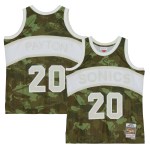 Men's Seattle SuperSonics Gary Payton Camo Hardwood Classics 1984/85 Ghost Green Swingman Jersey