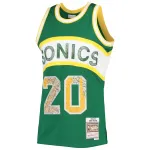 Men's Seattle SuperSonics Gary Payton Green 1994/95 Hardwood Classics NBA 75th Anniversary Diamond Swingman Jersey