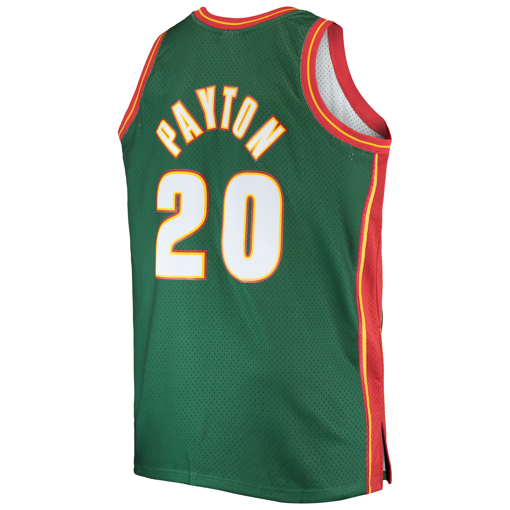 Men's Seattle SuperSonics Gary Payton Green Big & Tall 1995/96 Hardwood Classics Swingman Jersey