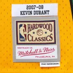 Men's Seattle SuperSonics Kevin Durant Yellow 2007/08 Hardwood Classics Swingman Throwback Jersey