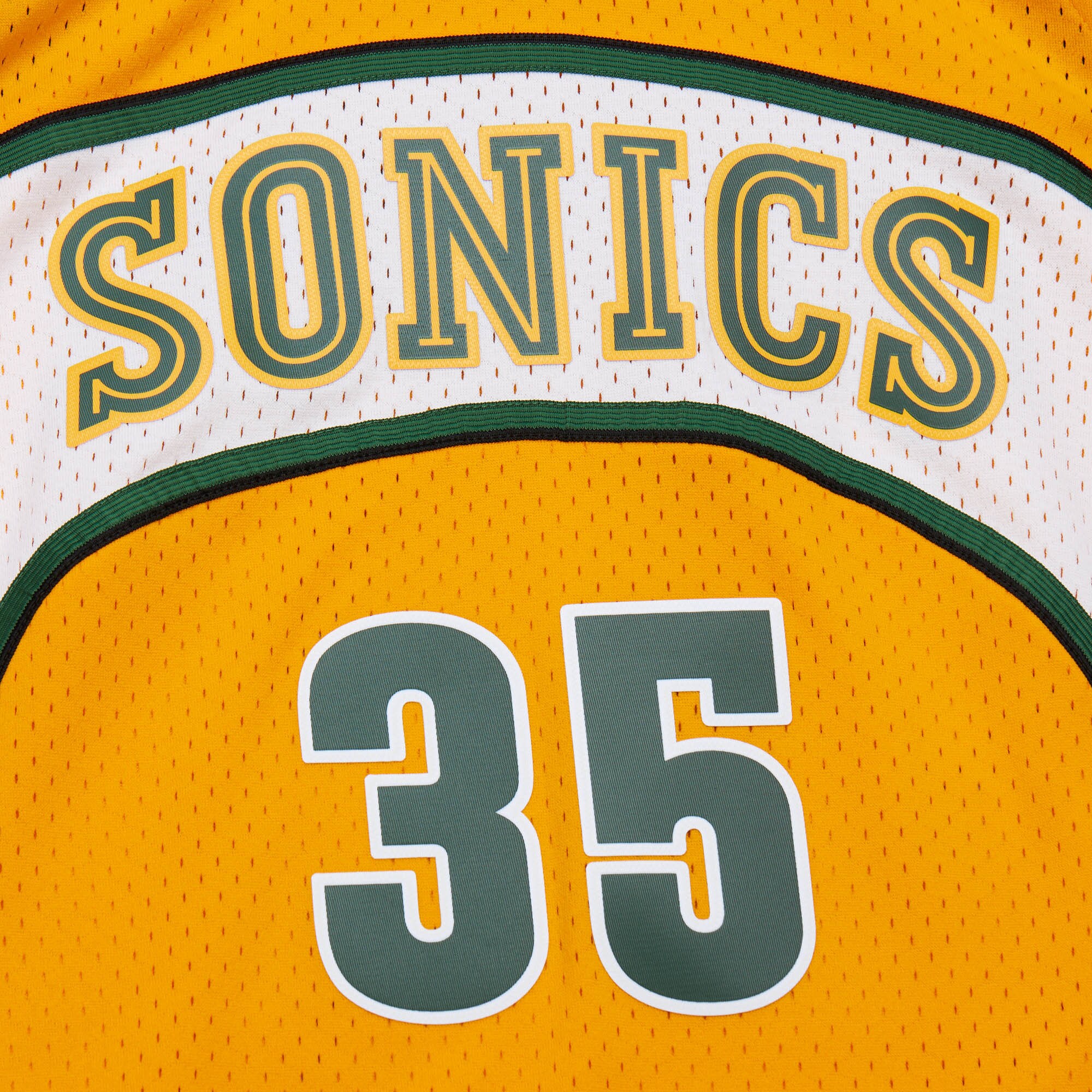 Men's Seattle SuperSonics Kevin Durant Yellow 2007/08 Hardwood Classics Swingman Throwback Jersey