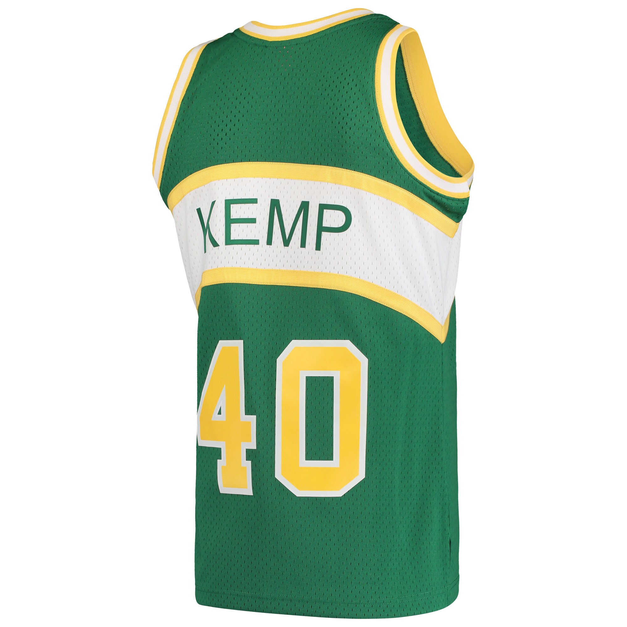 Men's Seattle SuperSonics Shawn Kemp Green 1994/95 Hardwood Classics Swingman Jersey