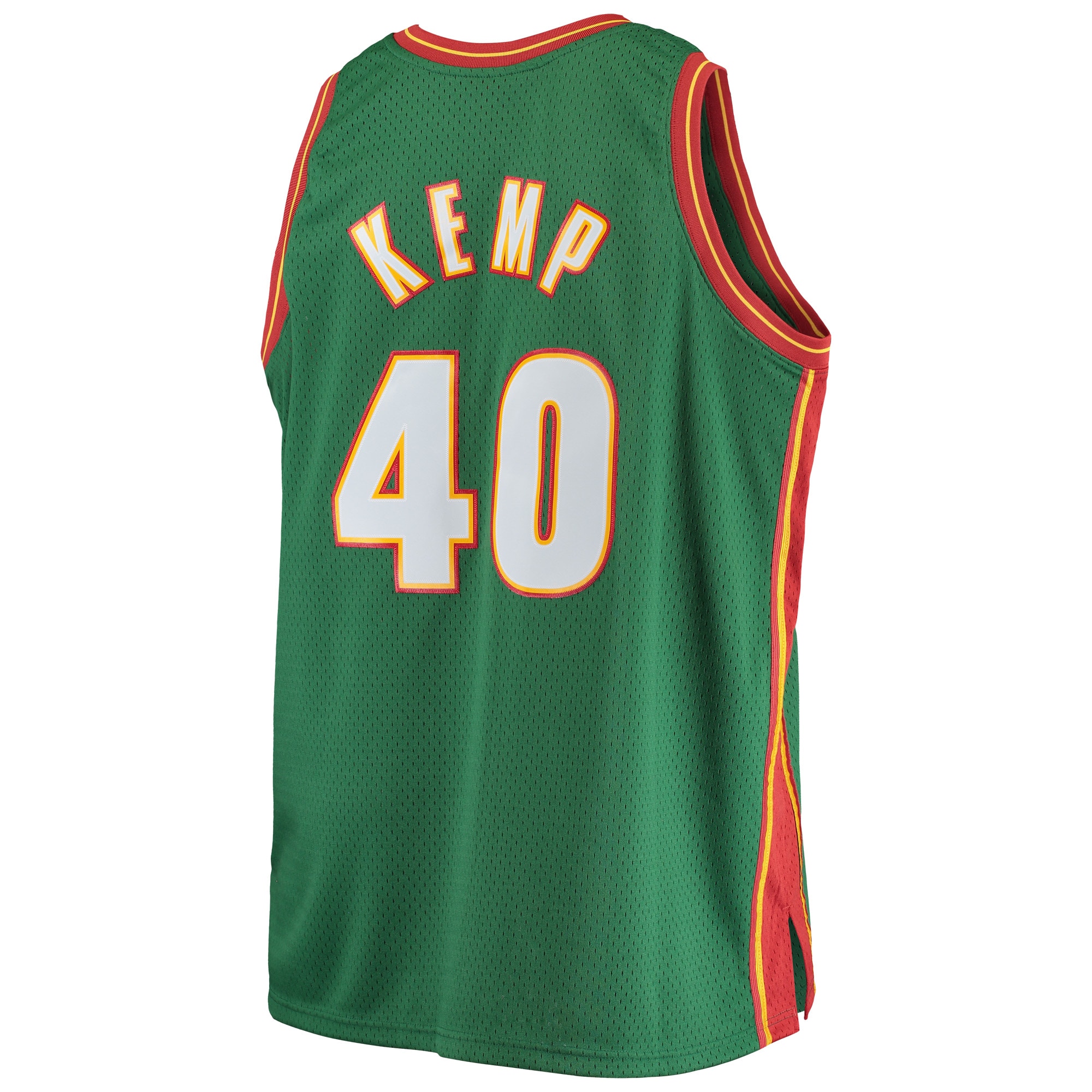 Men's Seattle SuperSonics Shawn Kemp Green 1995/96 Big & Tall Hardwood Classics Swingman Jersey