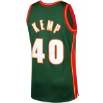 Men's Seattle SuperSonics Shawn Kemp Green 1995/96 Hardwood Classics Swingman Jersey