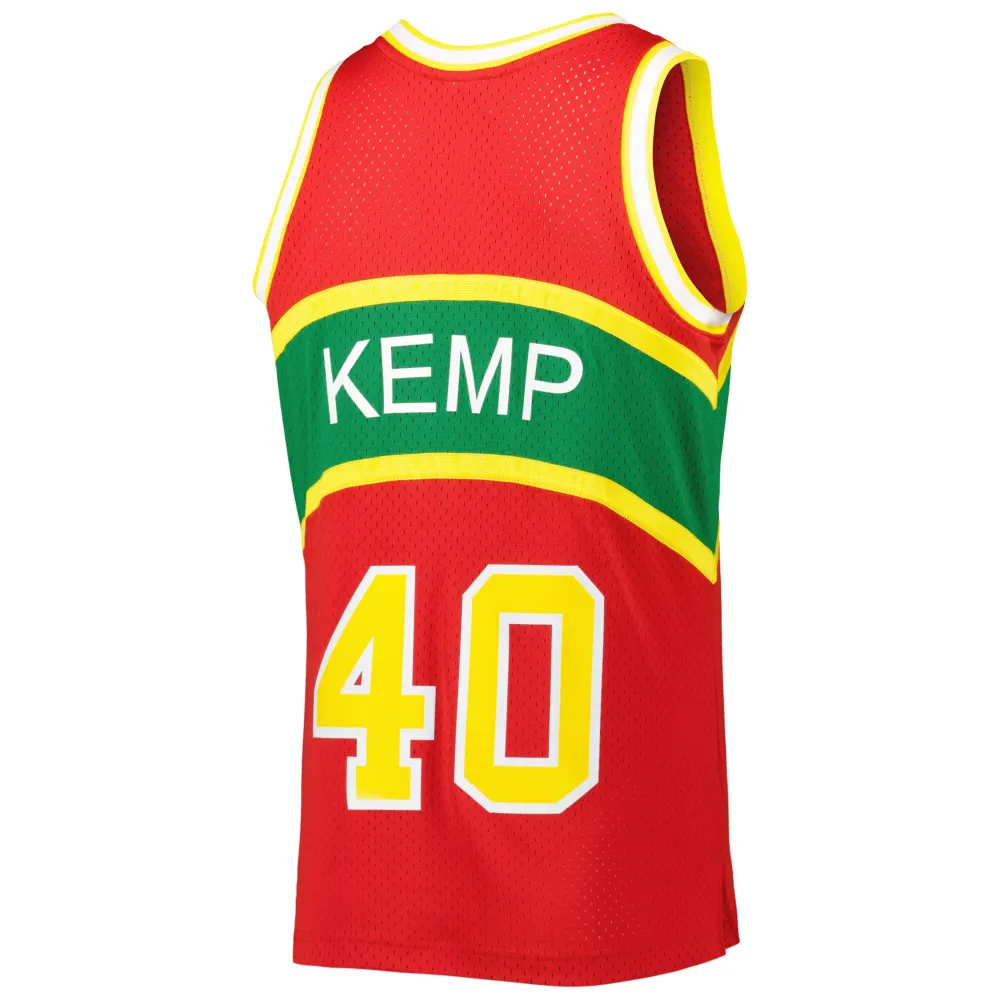 Men's Seattle SuperSonics Shawn Kemp Red 1994-95 Hardwood Classics Reload 3.0 Swingman Jersey