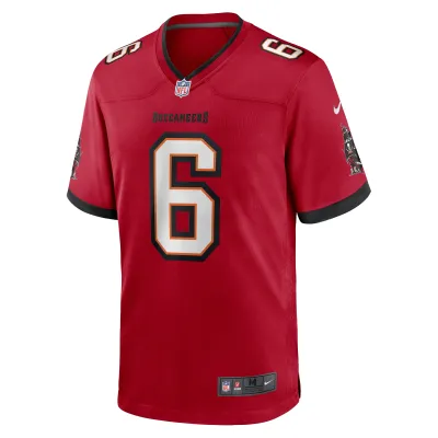 Men's Tampa Bay Buccaneers Baker Mayfield Red Team Game Jersey 02