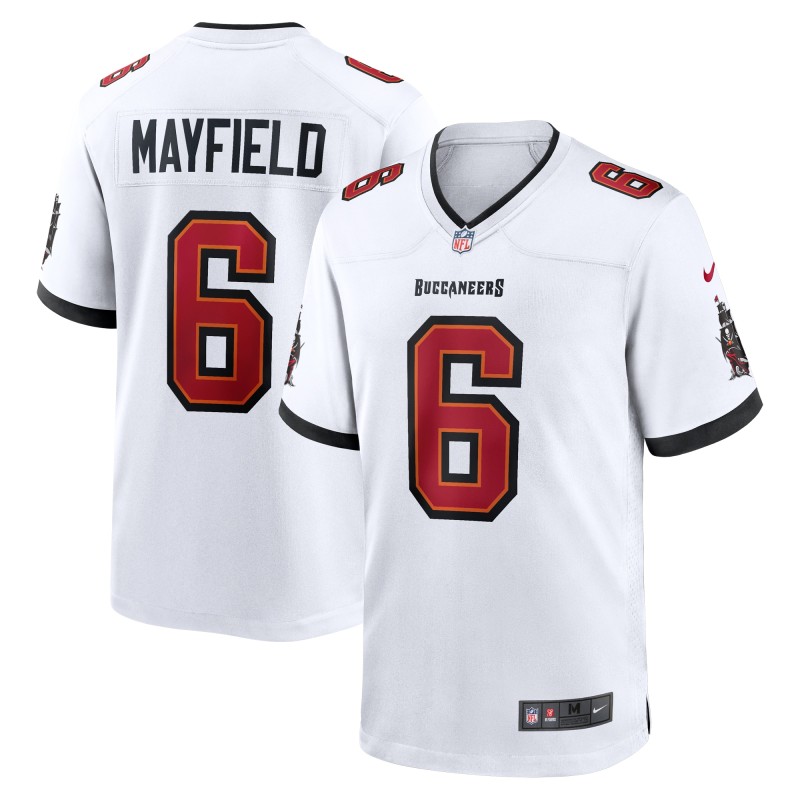 Men's Tampa Bay Buccaneers Baker Mayfield White Away Game Jersey