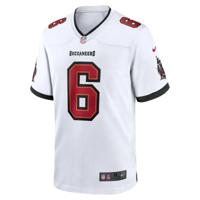 Men's Tampa Bay Buccaneers Baker Mayfield White Away Game Jersey 02