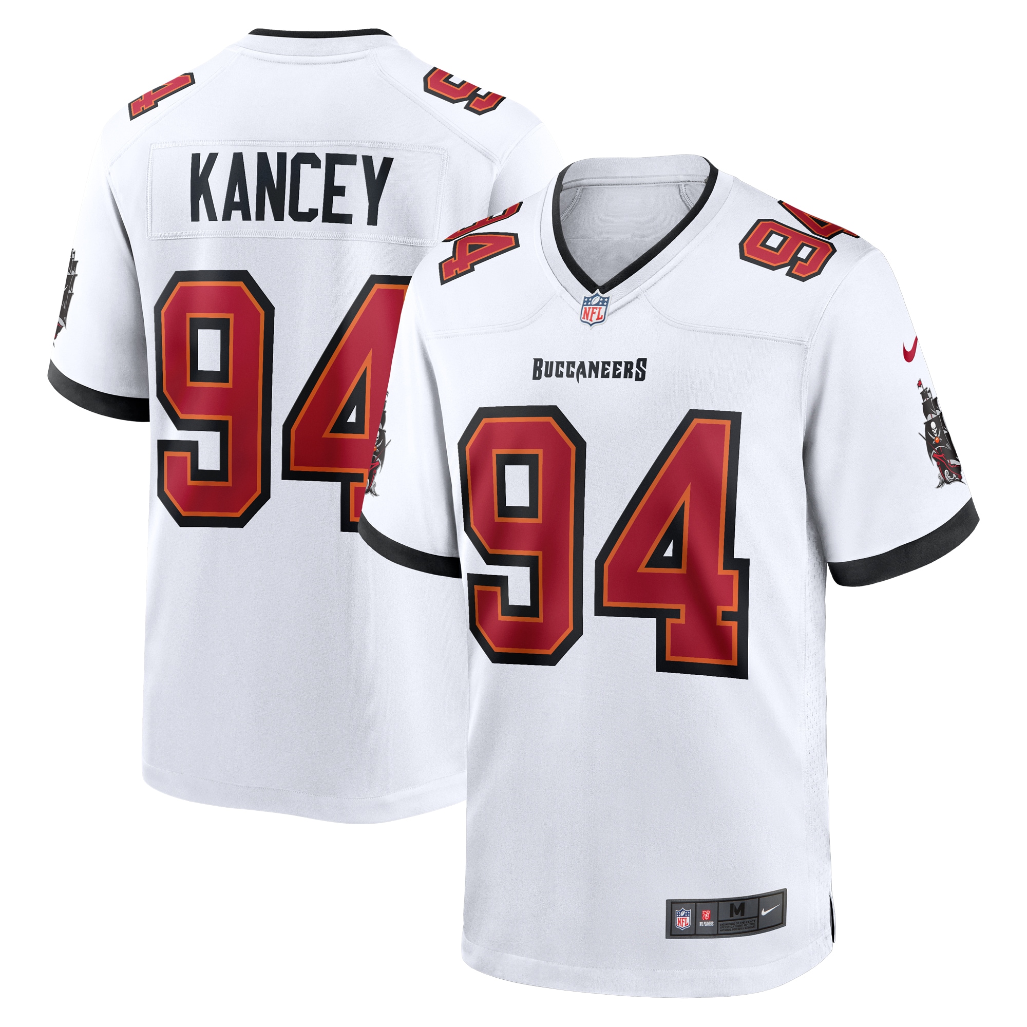 Men's Tampa Bay Buccaneers Calijah Kancey  White Game Jersey