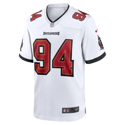 Men's Tampa Bay Buccaneers Calijah Kancey  White Game Jersey 02