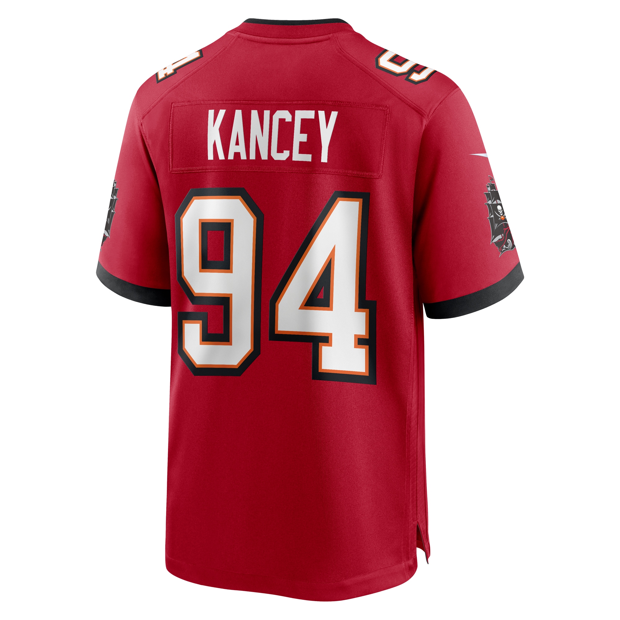 Men's Tampa Bay Buccaneers Calijah Kancey Red 2023 NFL Draft First Round Pick Game Jersey