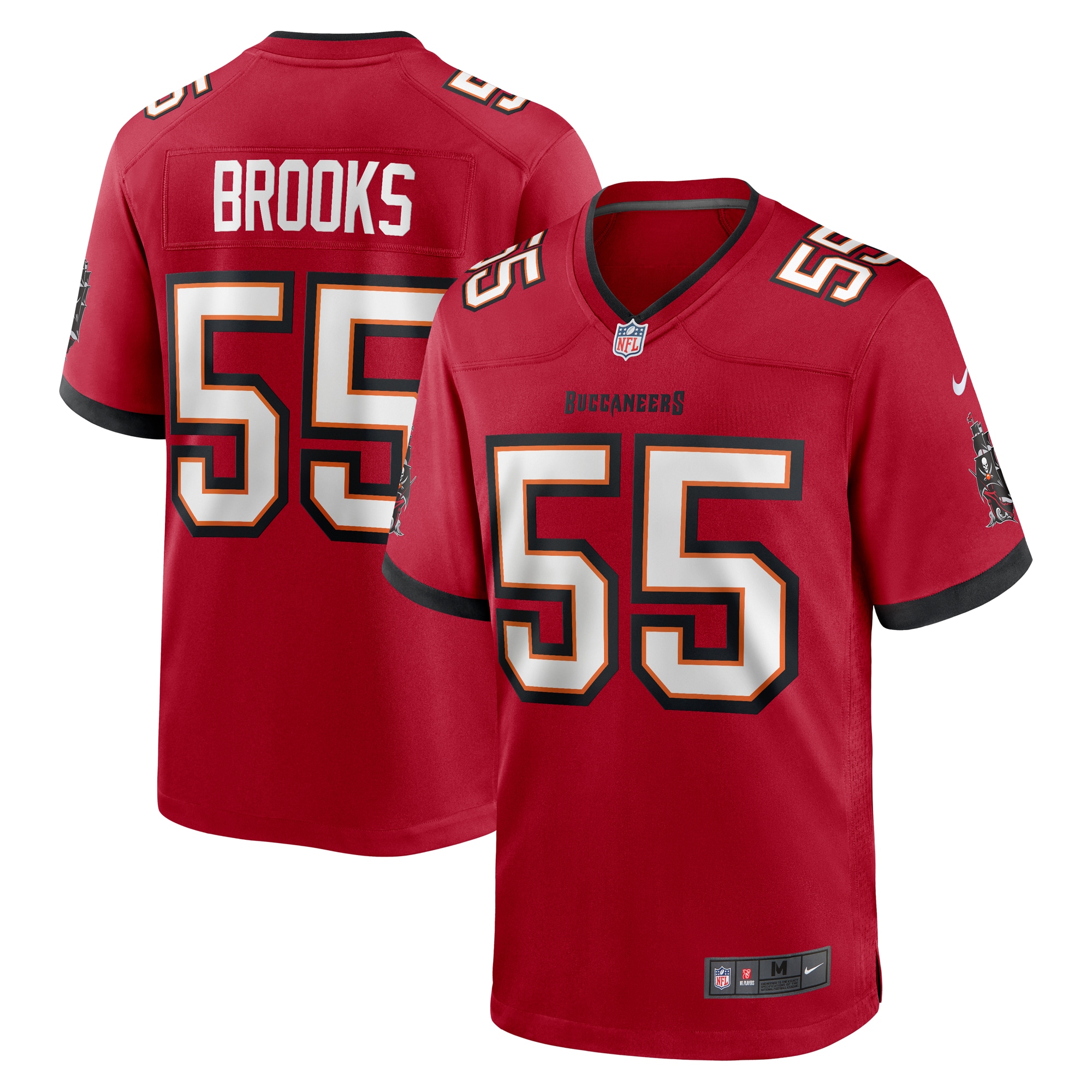 Men's Tampa Bay Buccaneers Derrick Brooks Red Retired Player Game Jersey