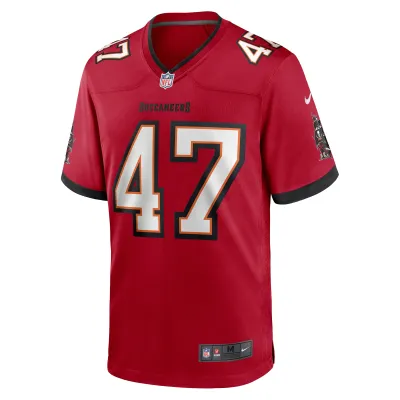 Men's Tampa Bay Buccaneers John Lynch Red Retired Player Game Jersey 02
