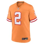 Men's Tampa Bay Buccaneers Kyle Trask Orange Throwback Game Jersey