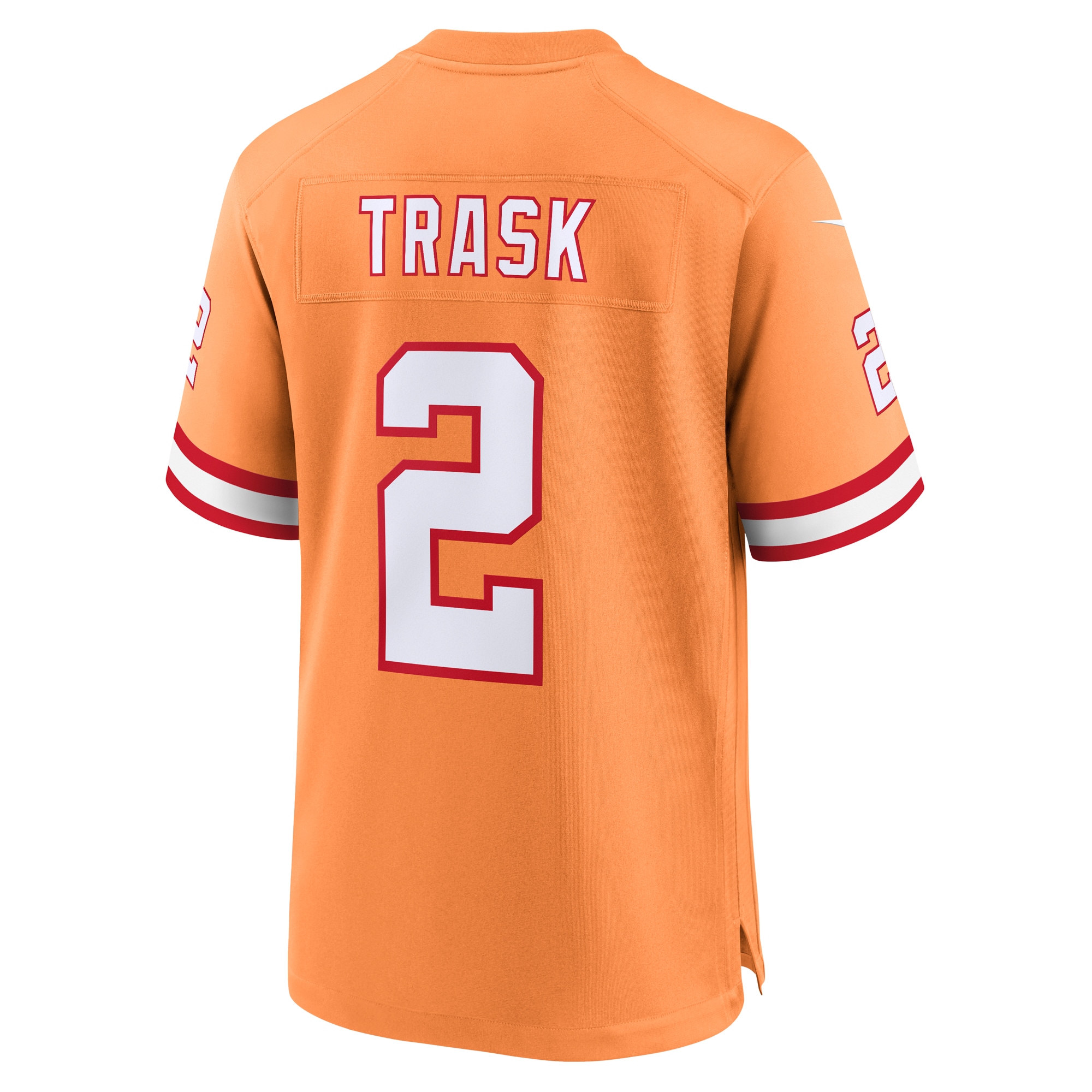 Men's Tampa Bay Buccaneers Kyle Trask Orange Throwback Game Jersey