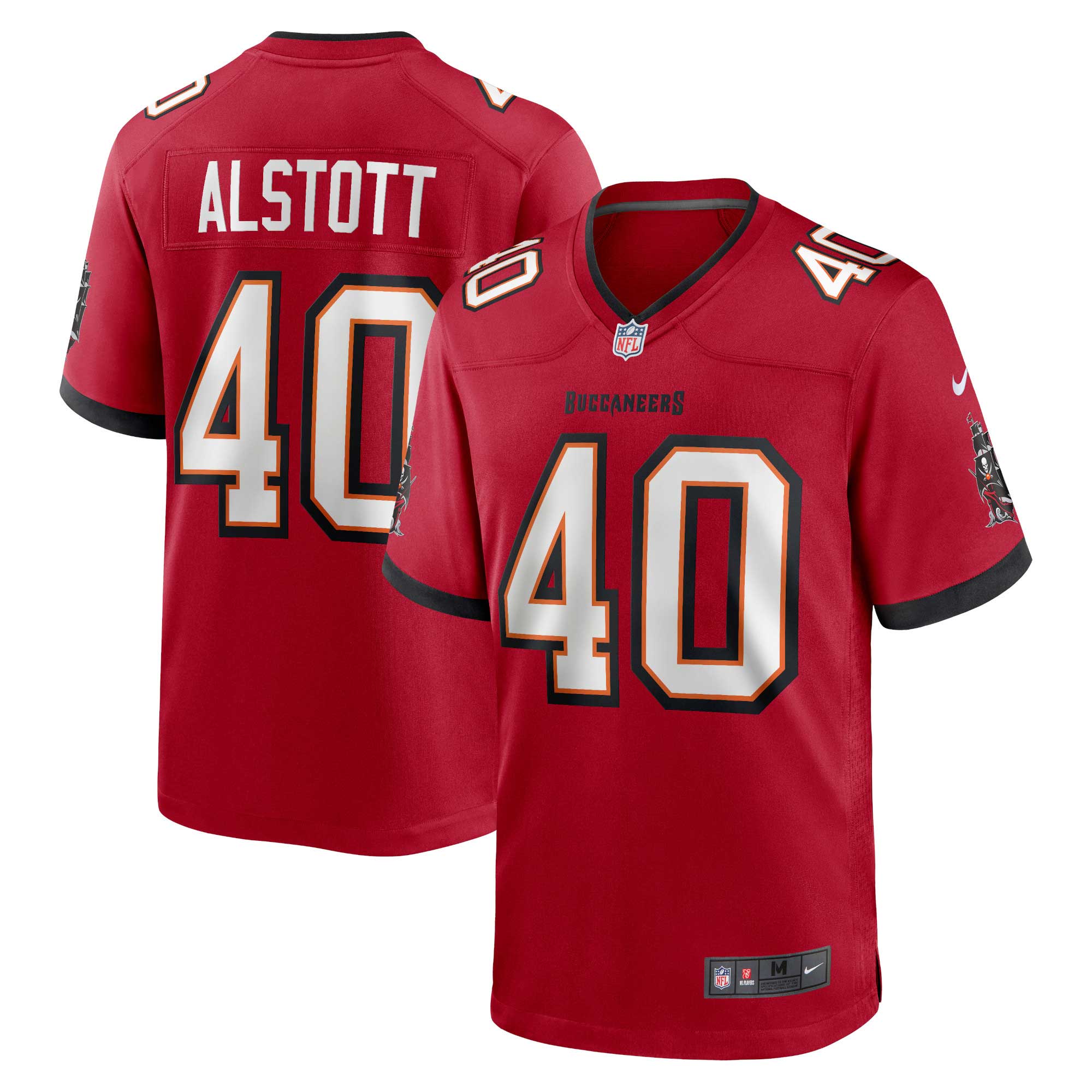 Men's Tampa Bay Buccaneers Mike Alstott Red Retired Player Game Jersey
