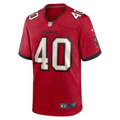 Men's Tampa Bay Buccaneers Mike Alstott Red Retired Player Game Jersey 02