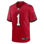 Men's Tampa Bay Buccaneers Number 1 Dad Red Game Jersey