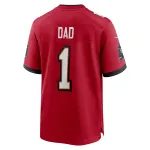 Men's Tampa Bay Buccaneers Number 1 Dad Red Game Jersey