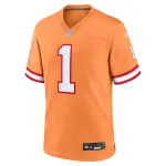 Men's Tampa Bay Buccaneers Rachaad White Orange Throwback Game Jersey