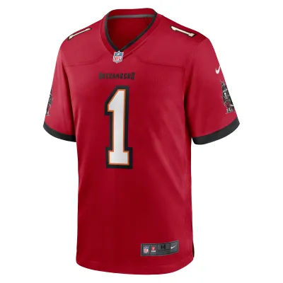 Men's Tampa Bay Buccaneers Rachaad White Red Game Player Jersey 02