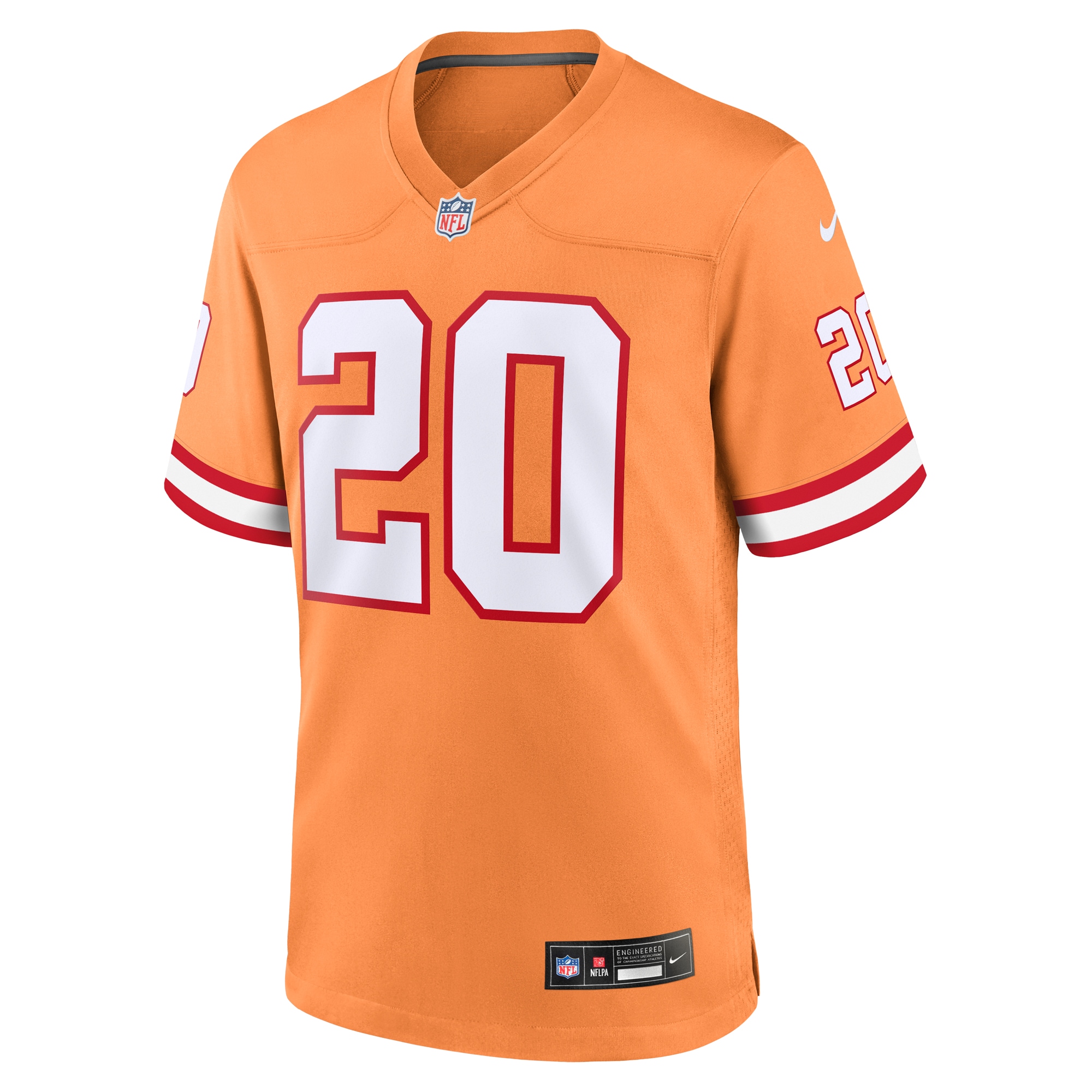 Men's Tampa Bay Buccaneers Ronde Barber Orange Throwback Game Jersey