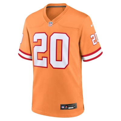 Men's Tampa Bay Buccaneers Ronde Barber Orange Throwback Game Jersey 02