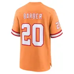 Men's Tampa Bay Buccaneers Ronde Barber Orange Throwback Game Jersey