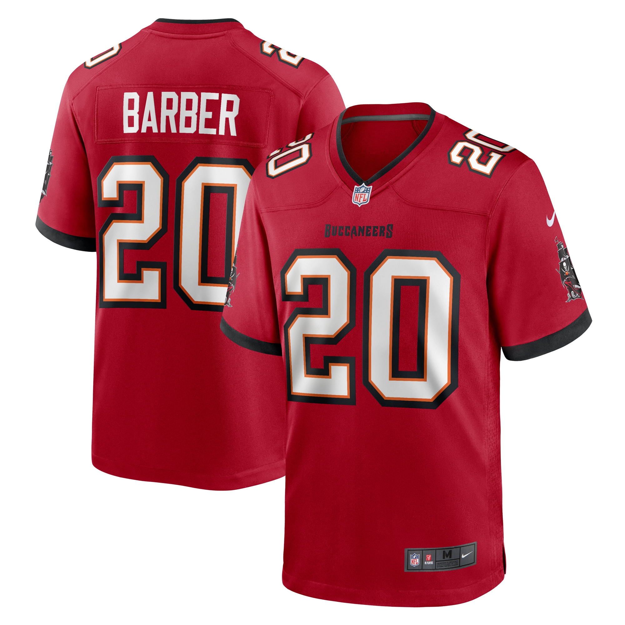 Men's Tampa Bay Buccaneers Ronde Barber Red Retired Player Game Jersey