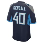 Men's Tennessee Titans Anthony Kendall  Navy Team Game Jersey