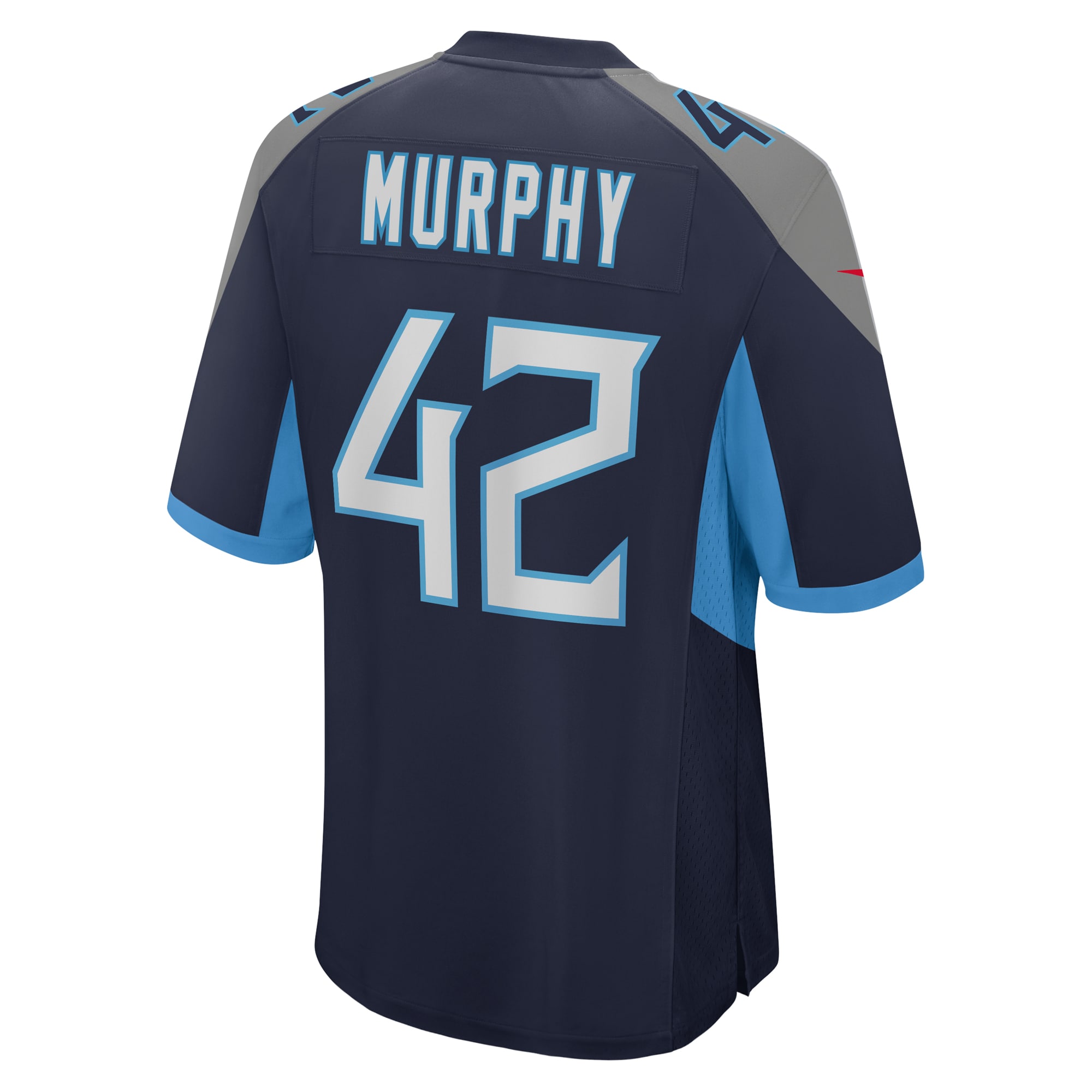 Men's Tennessee Titans Caleb Murphy  Navy Team Game Jersey