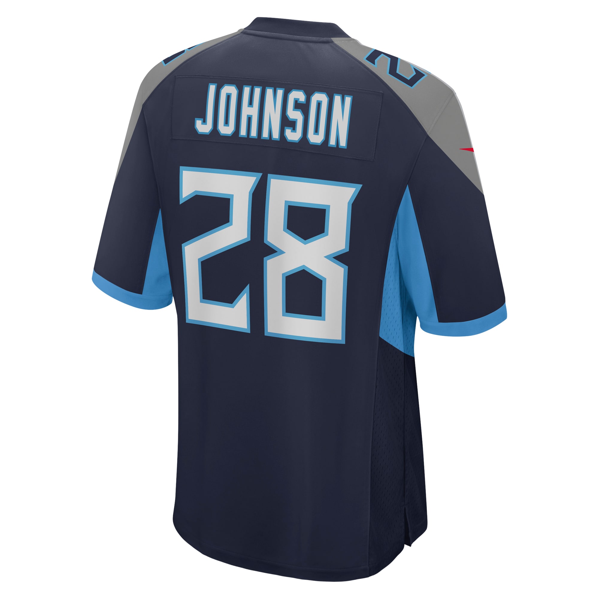Men's Tennessee Titans Chris Johnson Navy Retired Player Game Jersey