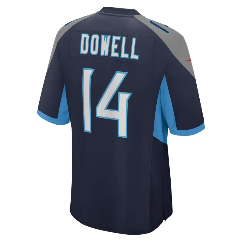 Men's Tennessee Titans Colton Dowell  Navy Team Game Jersey