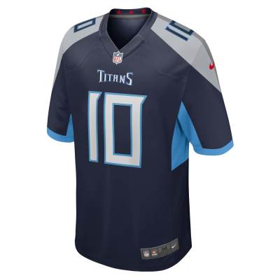 Men's Tennessee Titans DeAndre Hopkins Navy Game Jersey 02
