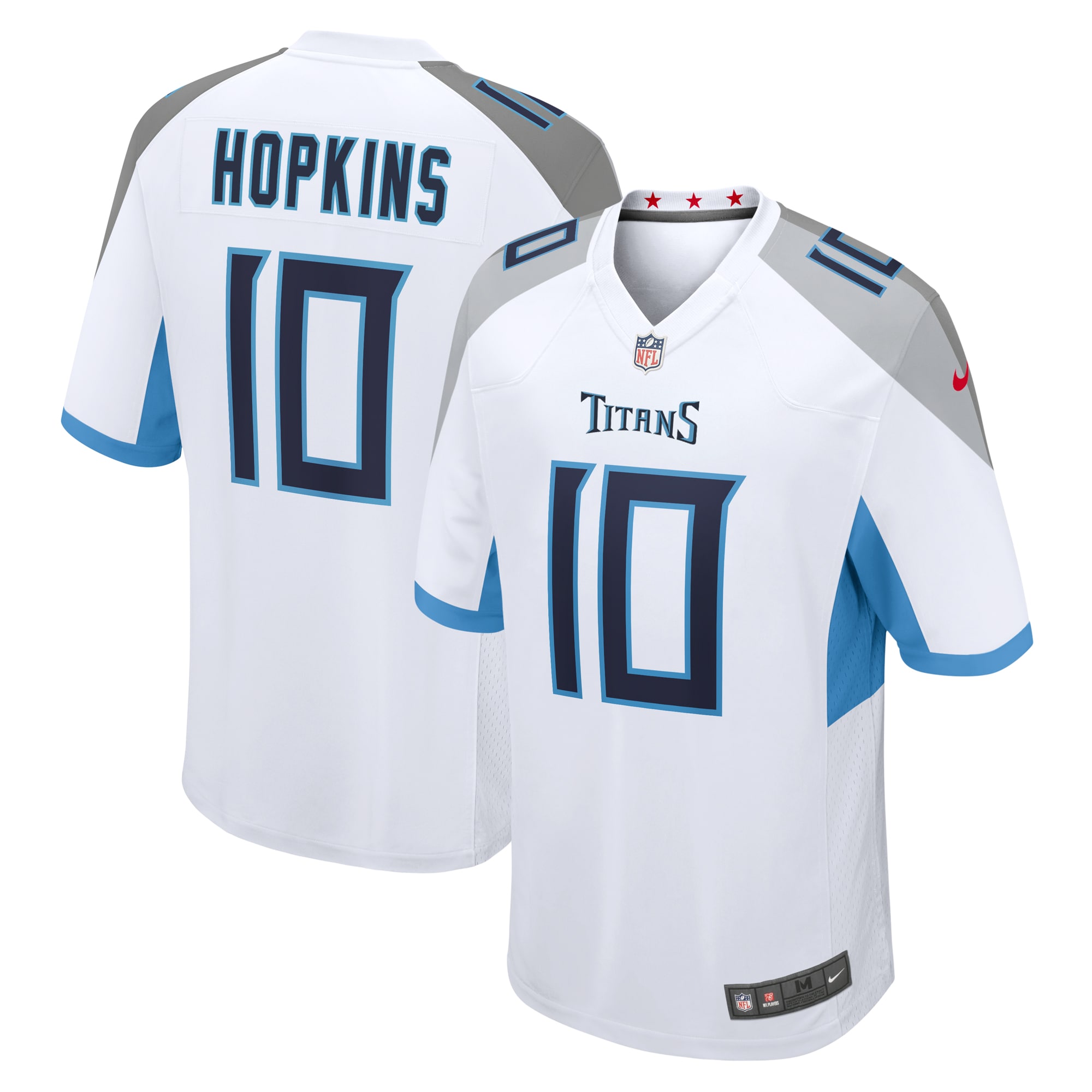 Men's Tennessee Titans DeAndre Hopkins White Game Jersey
