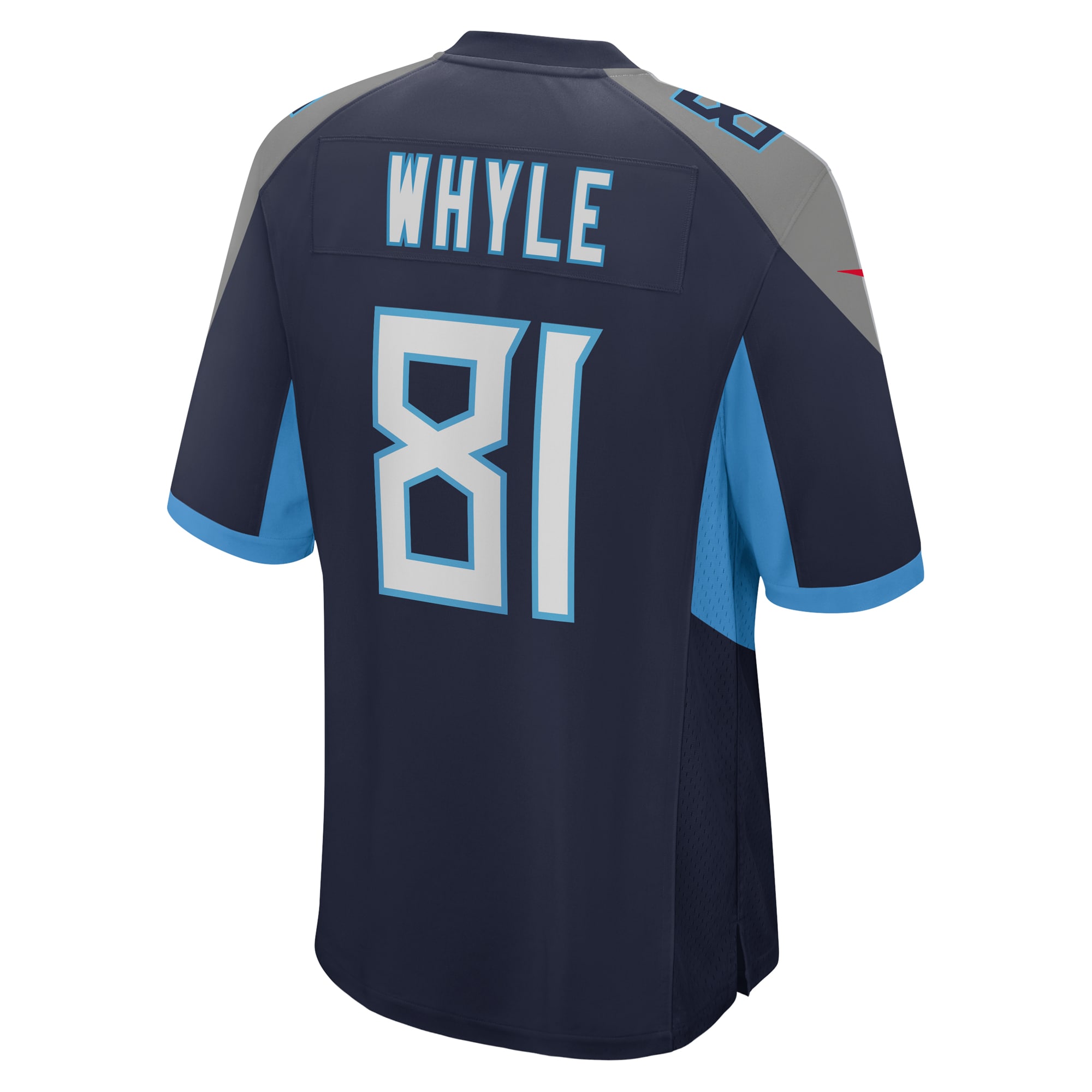 Men's Tennessee Titans Josh Whyle  Navy Team Game Jersey