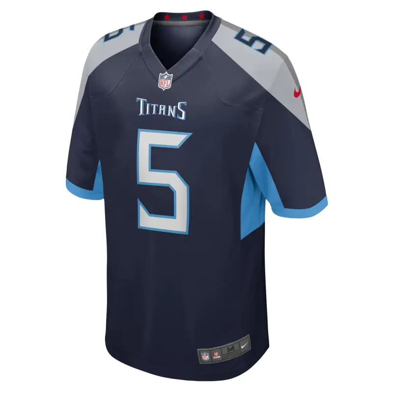 Men's Tennessee Titans Kearis Jackson  Navy Team Game Jersey