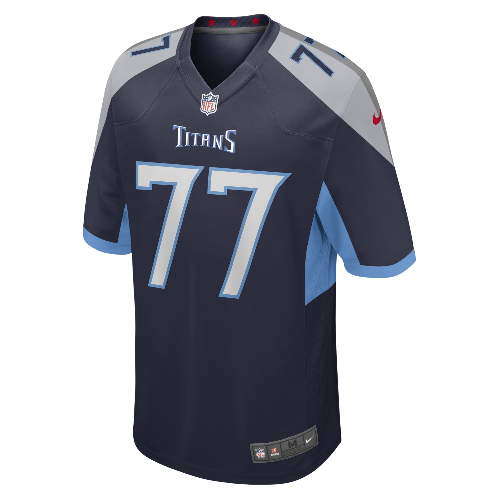 Men's Tennessee Titans Peter Skoronski Navy 2023 NFL Draft First Round Pick Game Jersey