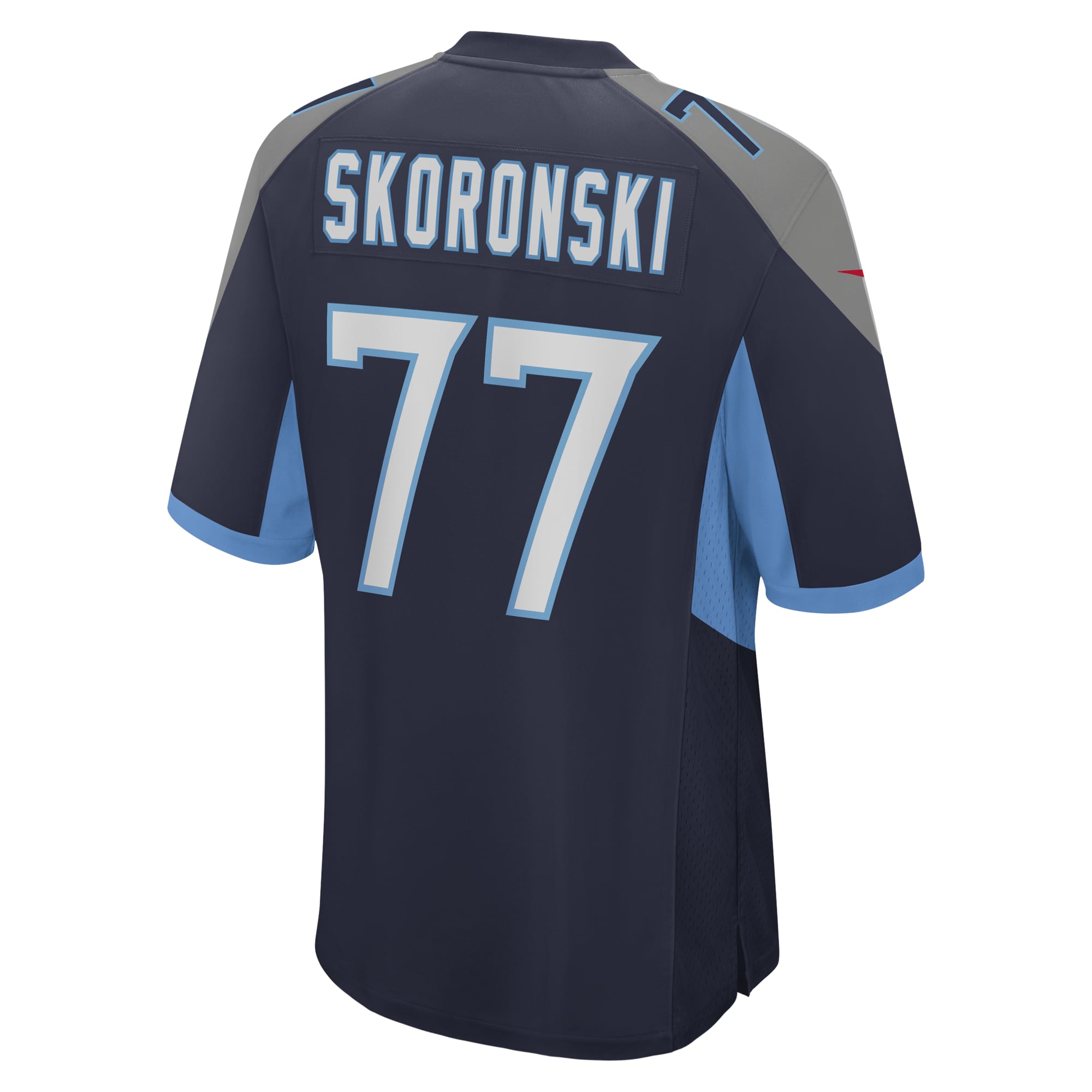 Men's Tennessee Titans Peter Skoronski Navy 2023 NFL Draft First Round Pick Game Jersey