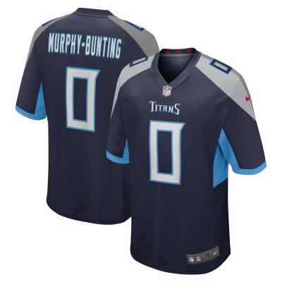Men's Tennessee Titans Sean Murphy-Bunting Navy Game Player Jersey 01